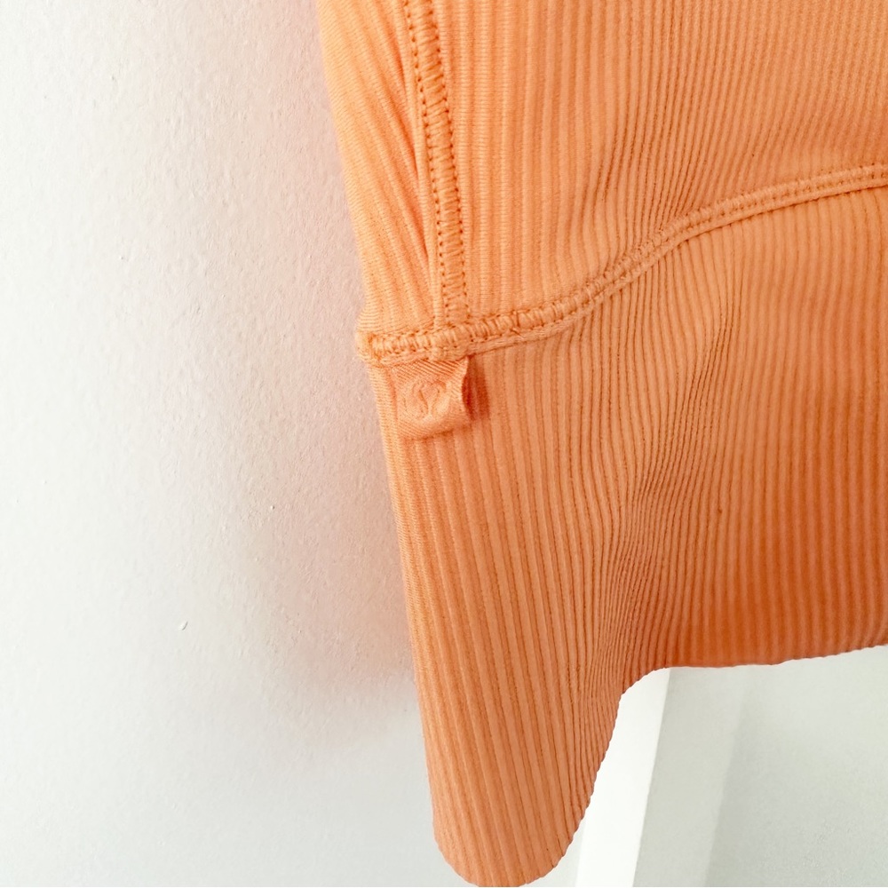 LULULEMON orange power pivot tank ribbed - Picture 8 of 8